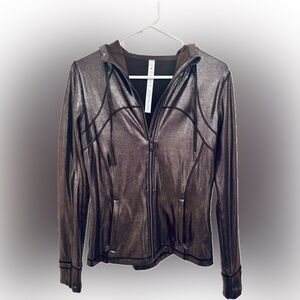 Lululemon Metallic Brown Define Jacket with Hood